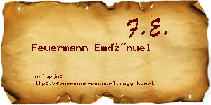 Feuermann Emánuel névjegykártya